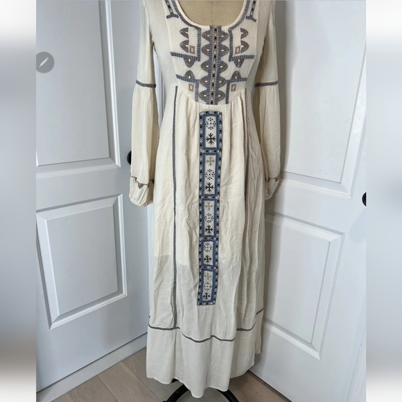 Free People Desert Winds Embroidered Boho Maxi Dress - Picture 5 of 16